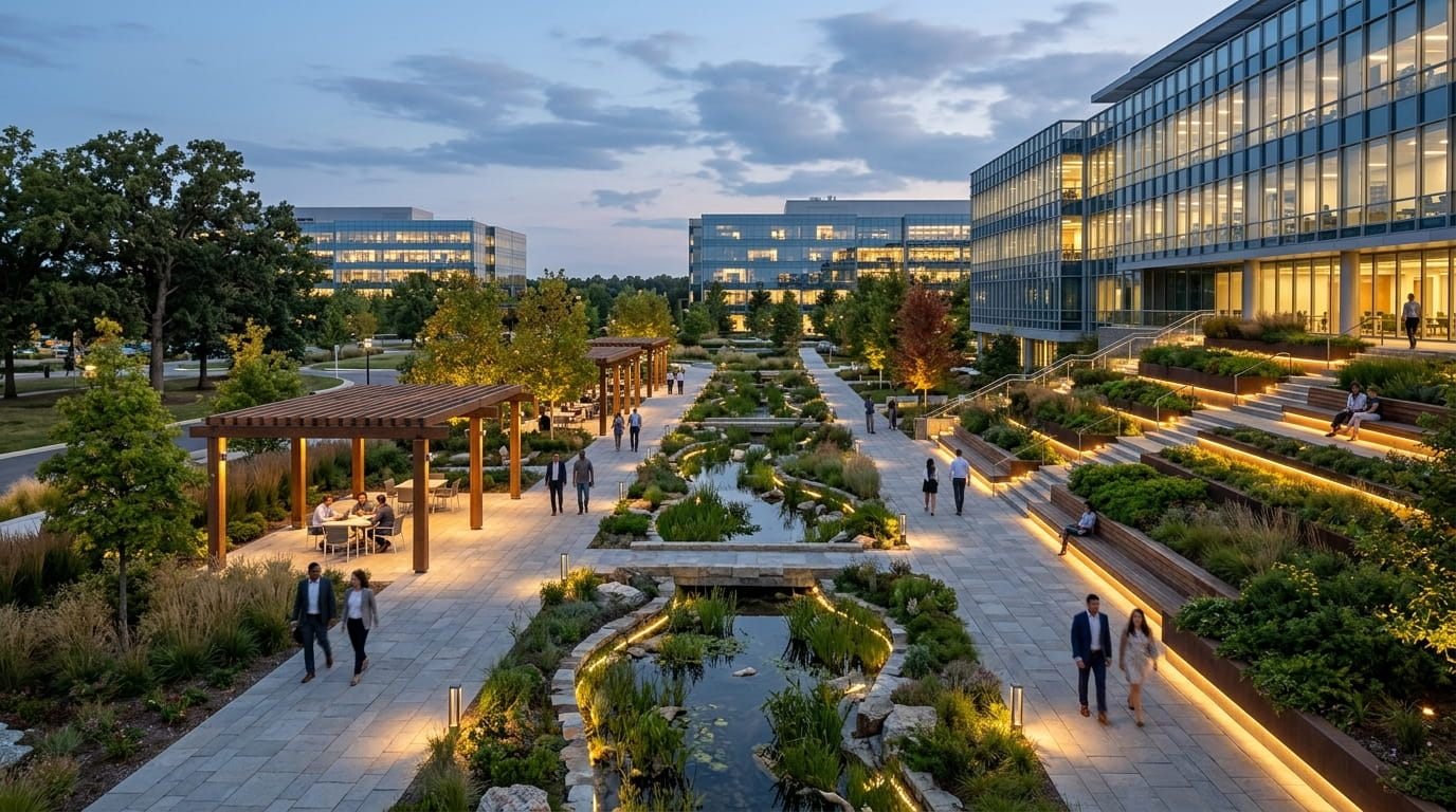 Commercial Campus Landscape